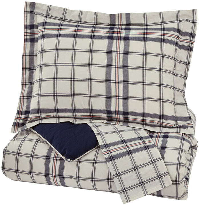 Derick Plaid Comforter Set