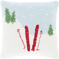 Designer Snow Throw Pillow