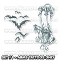 Eddie Munson - Stranger Things | Temporary Tattoos | FULL SET - AlunaCreates