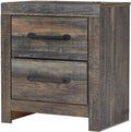 EMEK Brown 22" Wide x 24" Height Night Stand with USB connection