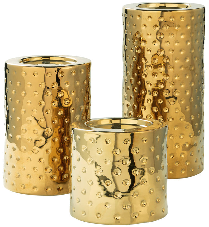 ERROL Gold 11" Height Candle Holders