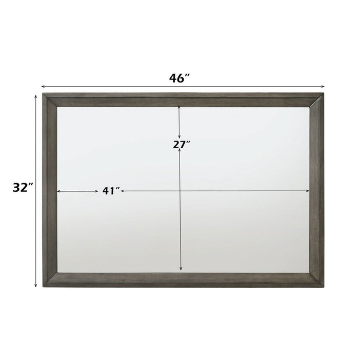 Escher - Mirror - Gray Oak