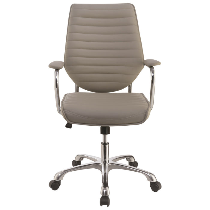 ESMOND 26" Wide Taupe Desk Chair