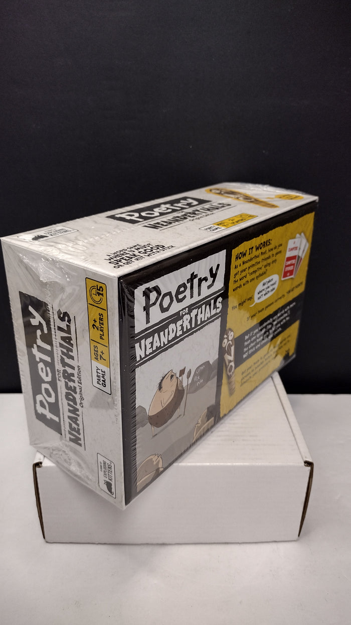 Exploding Kittens Poetry for Neanderthals Word Card Game- New/ Sealed