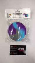 FanRoll: Silicone Round Dice Case: Purple/Gray/Light Blue