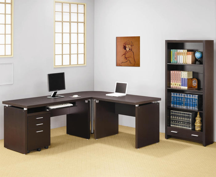 FINA Cappuccino 32" Wide Bookcase
