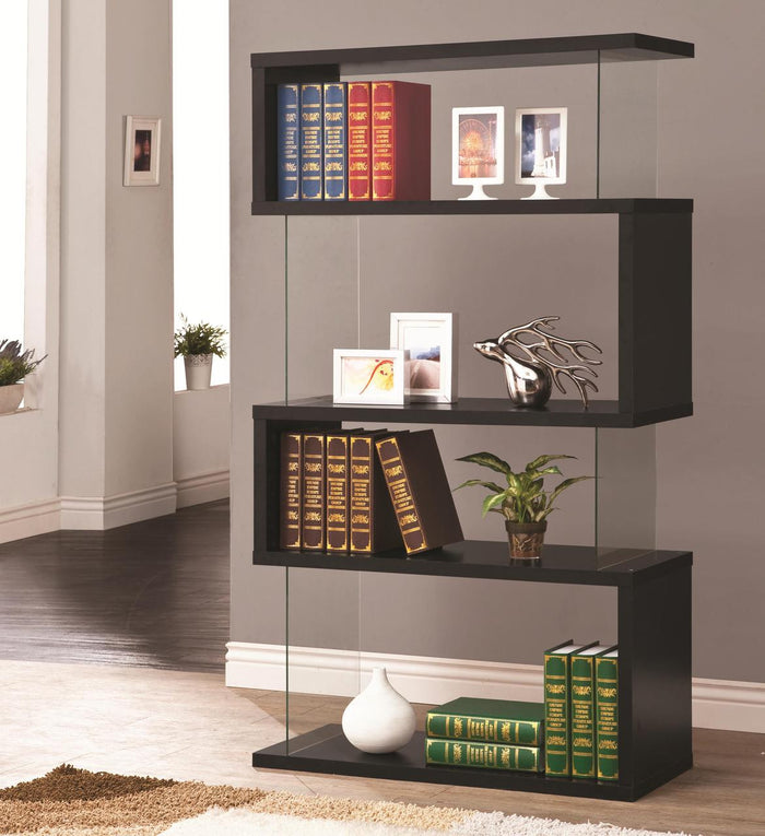 Finn Black Bookcase