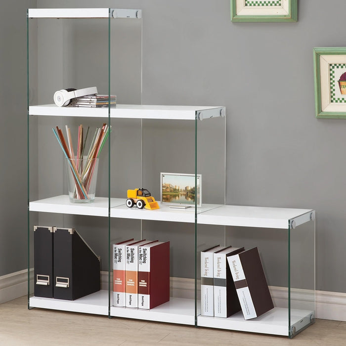Finn White Cubed Bookcase