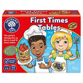 Red game box showing cartoon chefs holding plates of pancakes and fruit amidst multiplication equations.