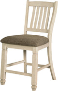 FLEMING White 20" Wide Counter Chair