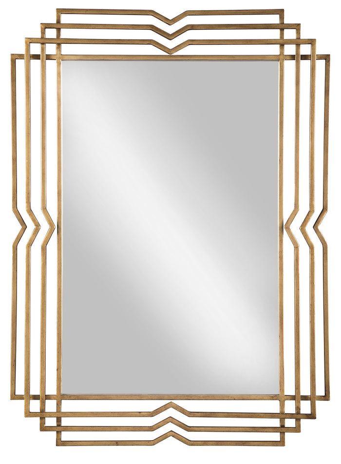 Fler Gold Geometric Wall Mirror