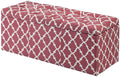 Fusion Red Storage Ottoman