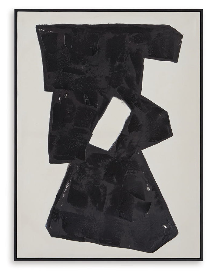 Garviery - Wall Art - Black / Cream