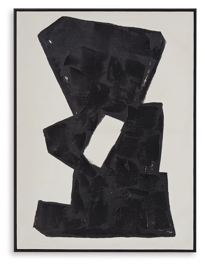 Garviery - Wall Art - Black / Cream
