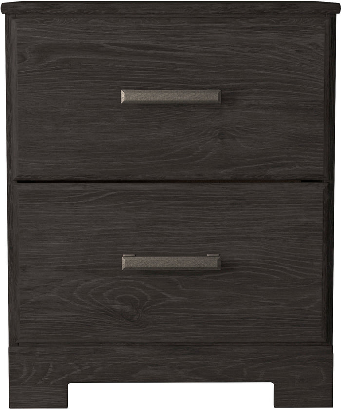 GATELL Charcoal 22" Wide Nightstand