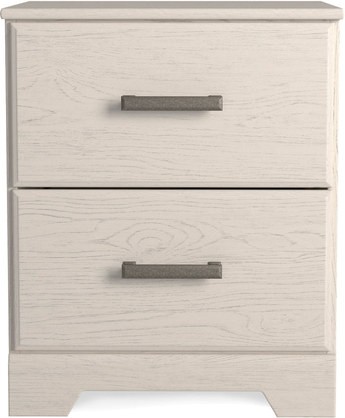 GATELL White 22" Wide Nightstand