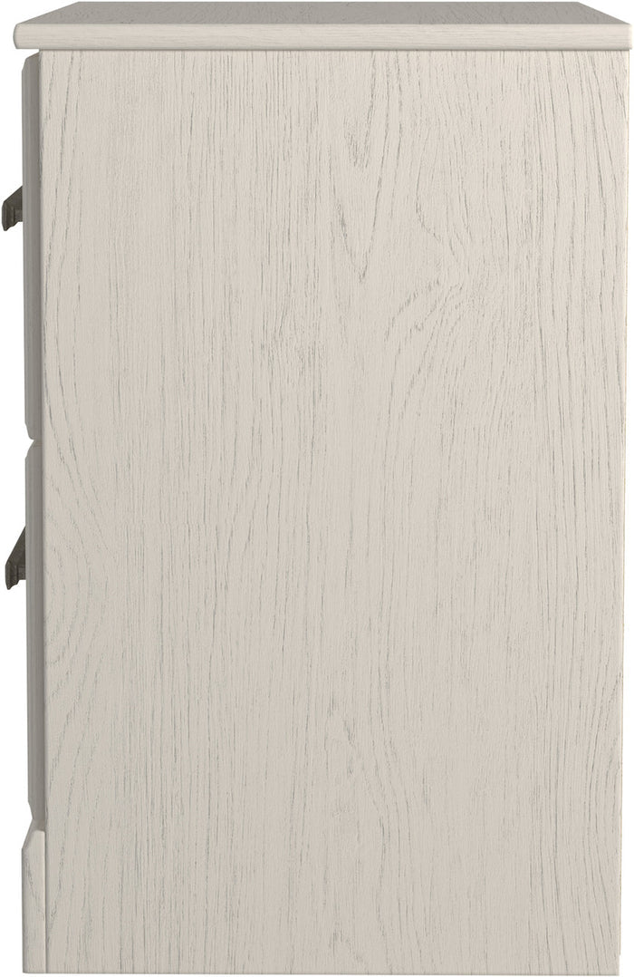 GATELL White 22" Wide Nightstand