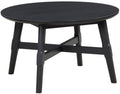 GAYLE Black 32" Wide Round Coffee Table