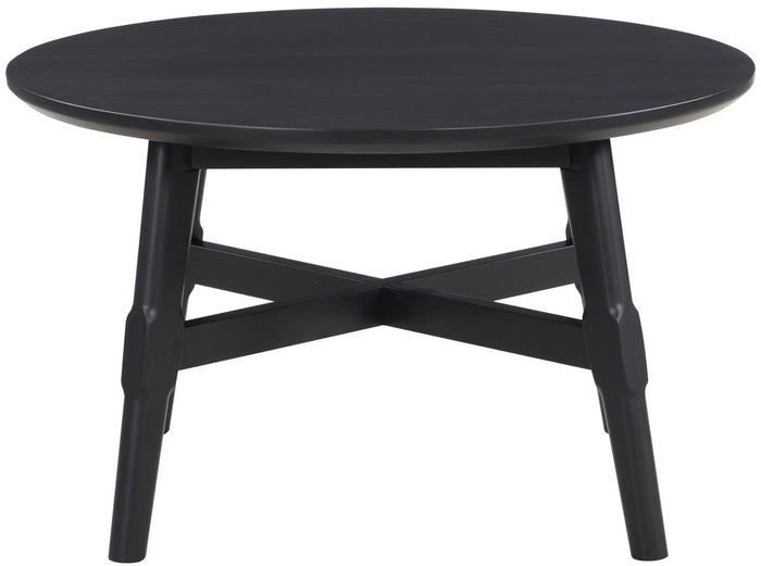 GAYLE Black 32" Wide Round Coffee Table