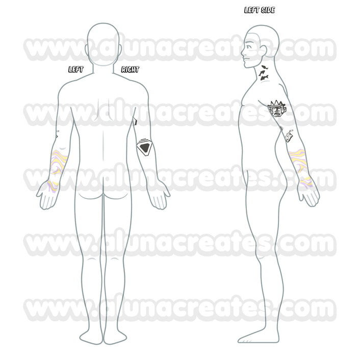 Gekko - Valorant | Temporary Tattoos | FULL SET - AlunaCreates