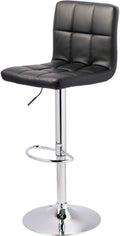 GREISON Black 24-34" Adjustable Height Barstool