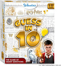 Skillmatics Harry Potter Guess in 10 game box featuring Harry, Hedwig, and gold lettering on a newspaper background.