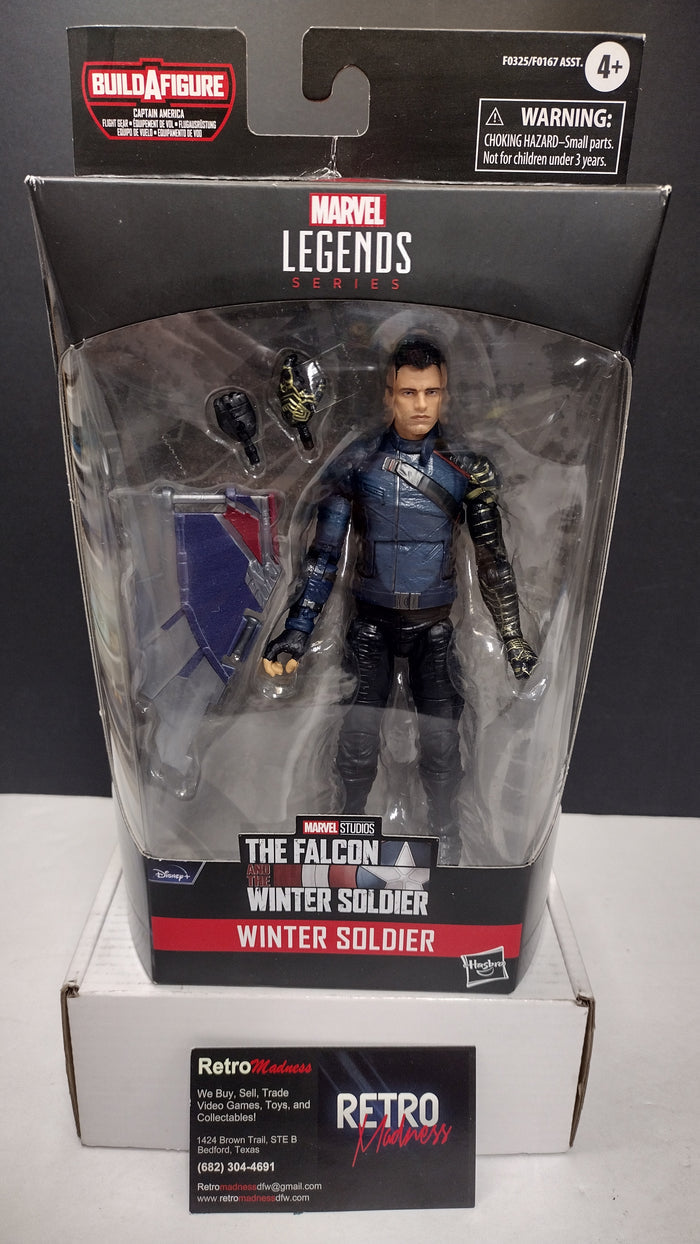 Hasbro Marvel Legends Winter Soldier 6-Inch Action Figure NIB (Captain America Flight Gear BAF)