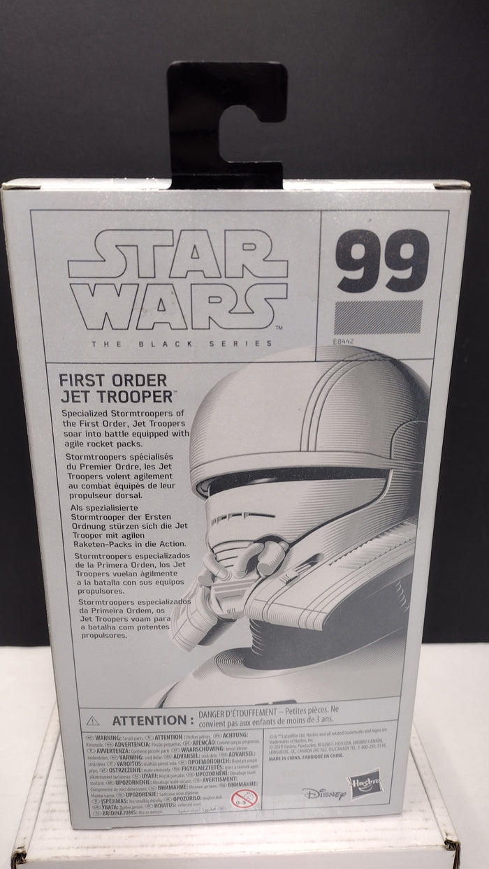 Hasbro Star Wars The Black Series First Order Jet Trooper Carbonized Collection 6" Action Figure (Walmart Exclusive - Brand New & Factory Sealed)