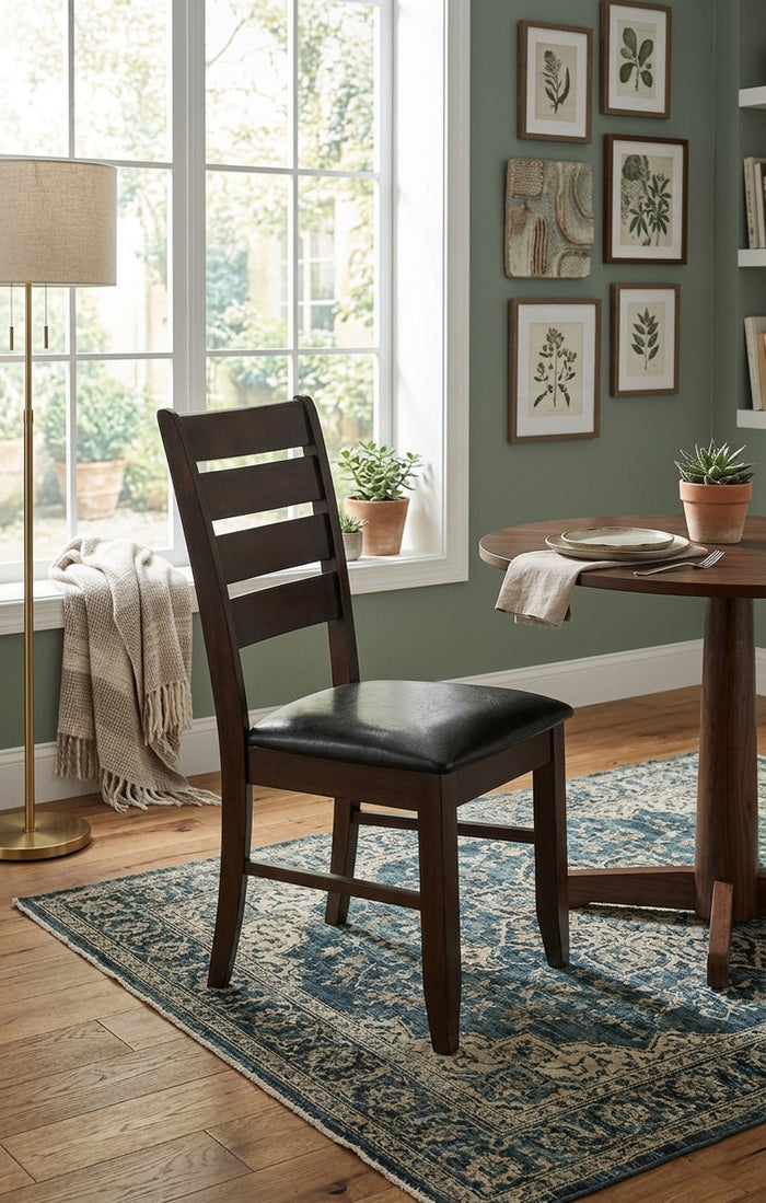 HAYVILLE Dark Brown 19" Wide Dining Chair