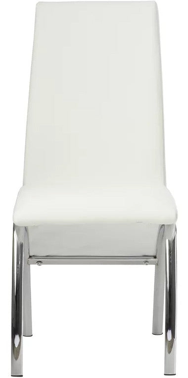 HEIZER White 17" Wide Dining Chair