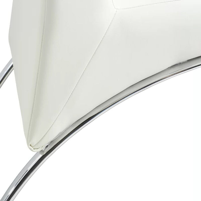 HEIZER White 17" Wide Dining Chair