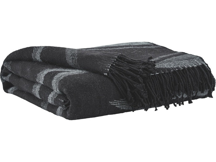 HENRY Black & Gray 50" x 60" Decorative Throw