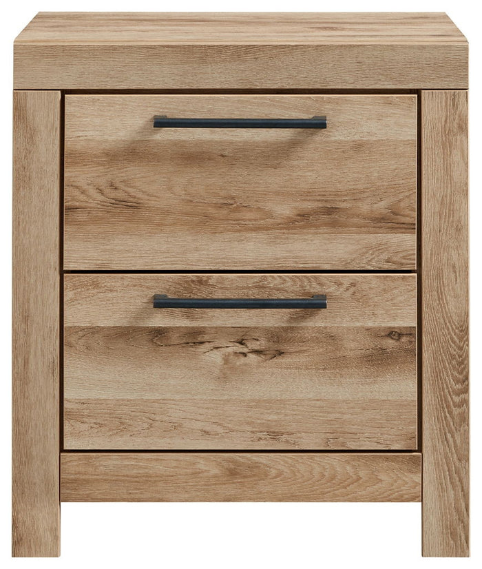 Hyanna - Two Drawer Night Stand - Tan Brown