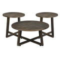 Industrial - 3 Piece Occasional Table Set - Brown