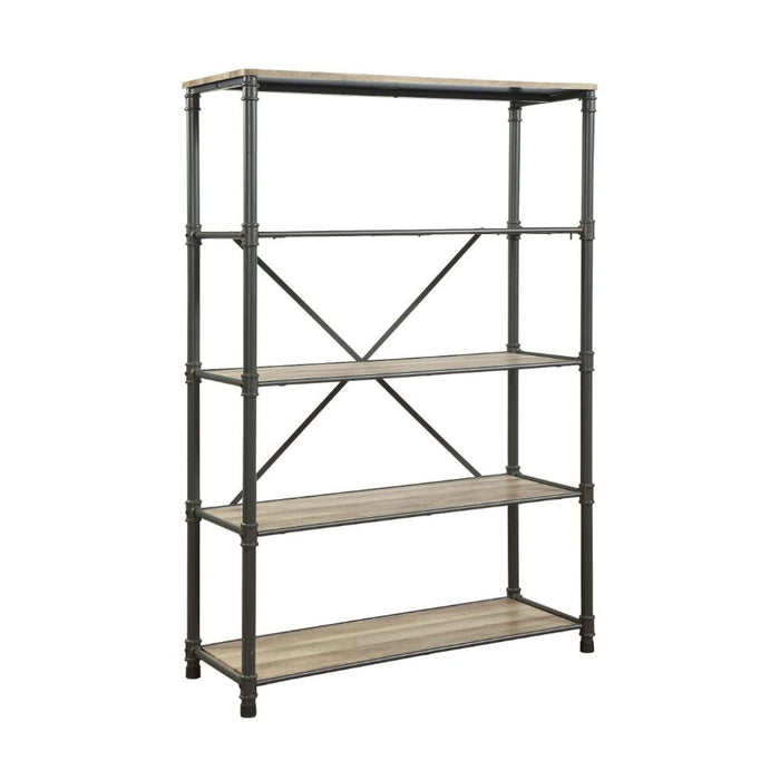 49"W x 20"D x 71"H / Sandy Gray
