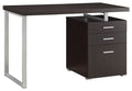 IVA Brown 47" Wide Desk with File Cabinet (RTA)