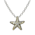 "John Medeiros : Pavé Starfish Slider Necklace -"