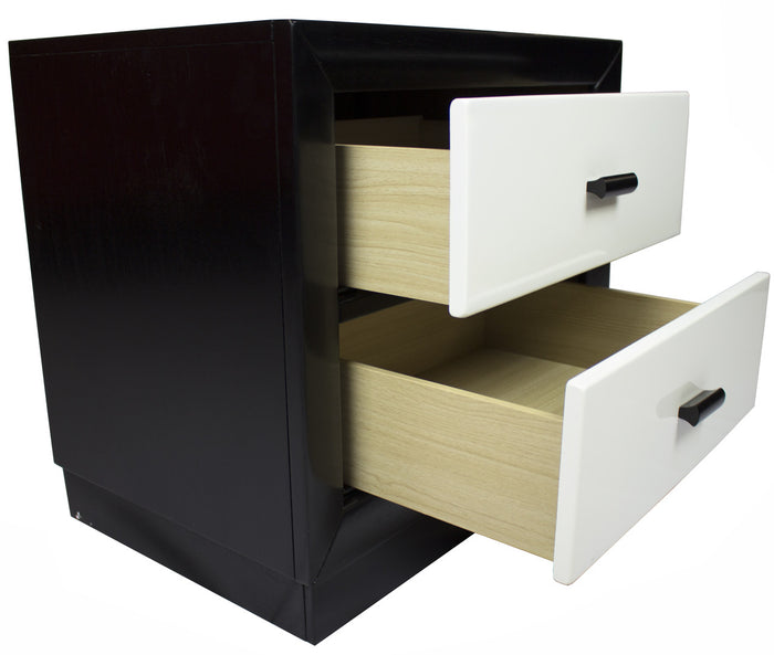 Johnny Black & White Nightstand