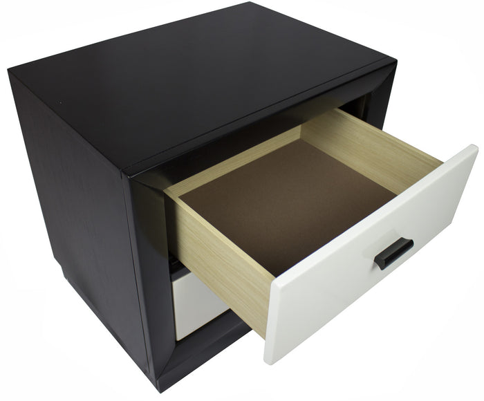 Johnny Black & White Nightstand