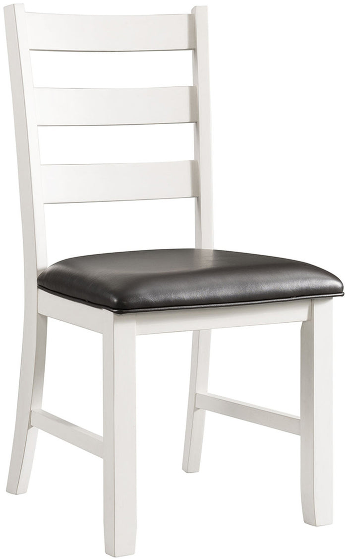 KALVEN White & Black 20" Wide Dining Chair