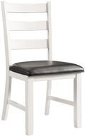 KALVEN White & Black 20" Wide Dining Chair