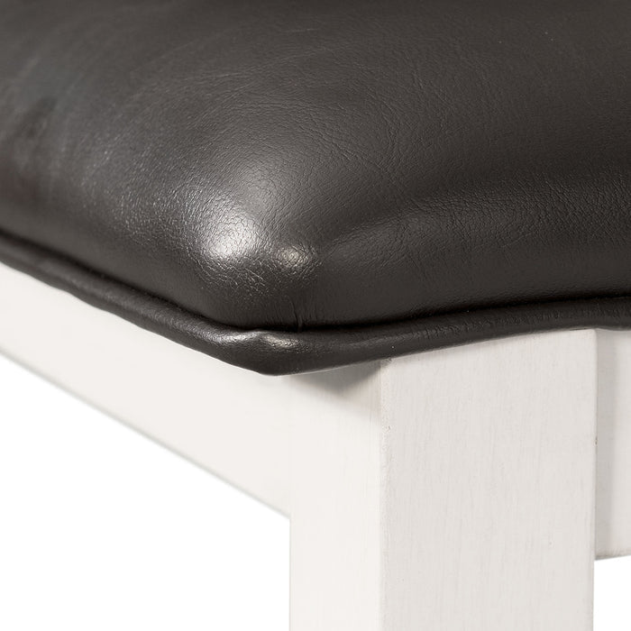 KALVEN White & Black 20" Wide Dining Chair