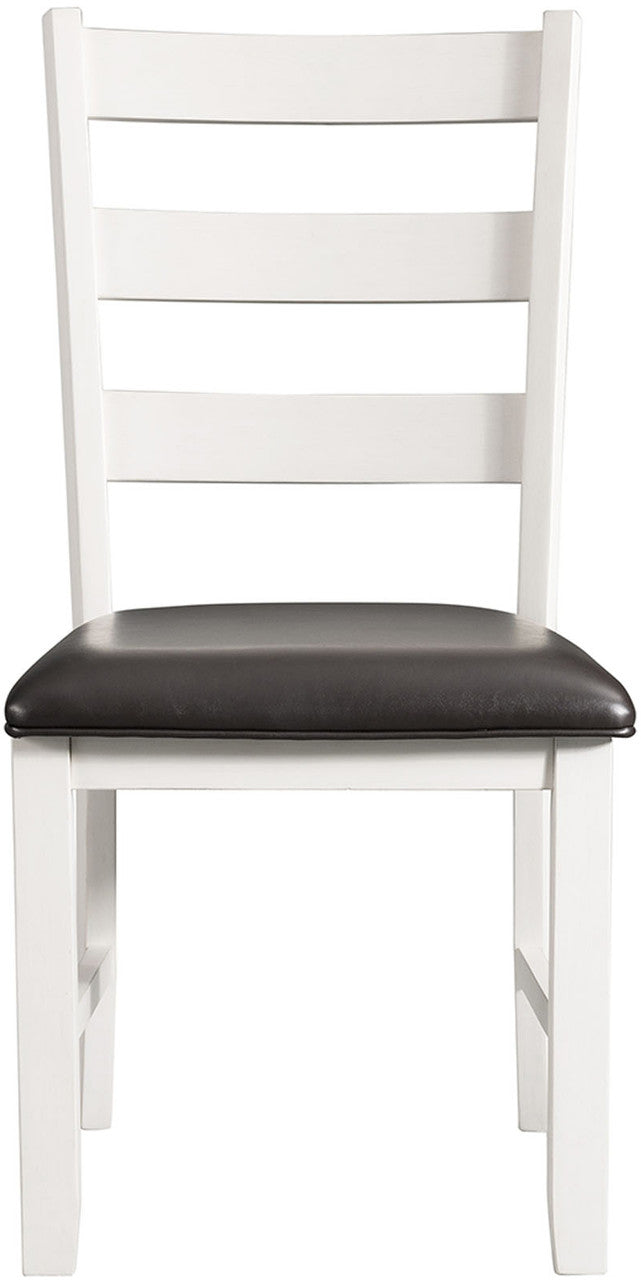 KALVEN White & Black 20" Wide Dining Chair