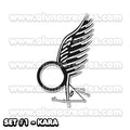 Kara Thrace - Battlestar Galactica | Temporary Tattoo | FULL SIZE - AlunaCreates