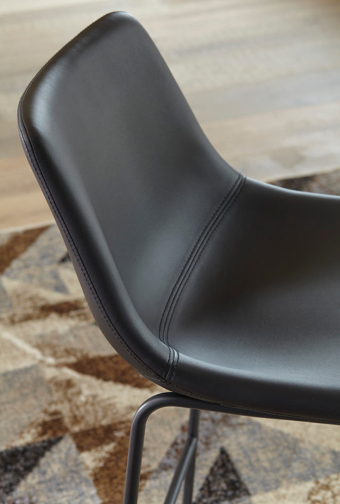 KAYCE Black 19" Wide Barstool