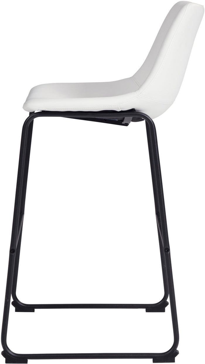 KAYCE White 19" Wide Barstool
