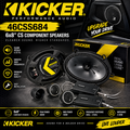 Kicker 46CSS684 6x8 CS Component Speakers