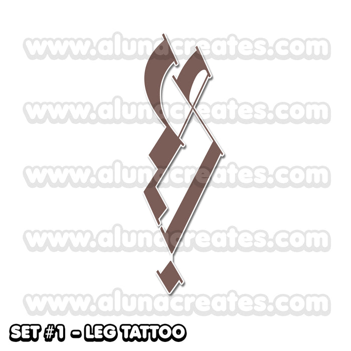 La Signora - Genshin Impact | Temporary Tattoos | FULL SET - AlunaCreates