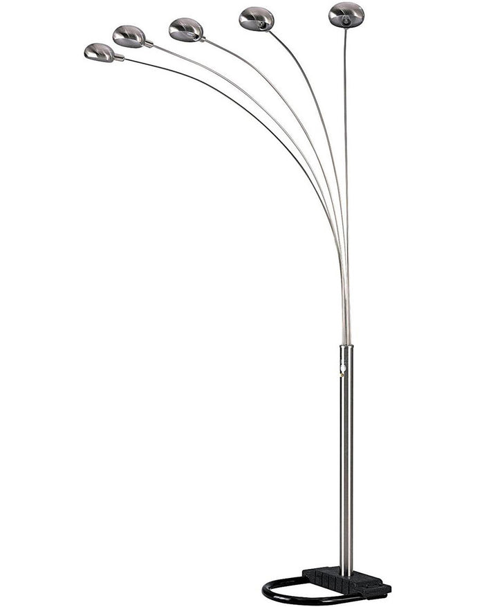 LENARD Chrome 5 Light Floor Lamp