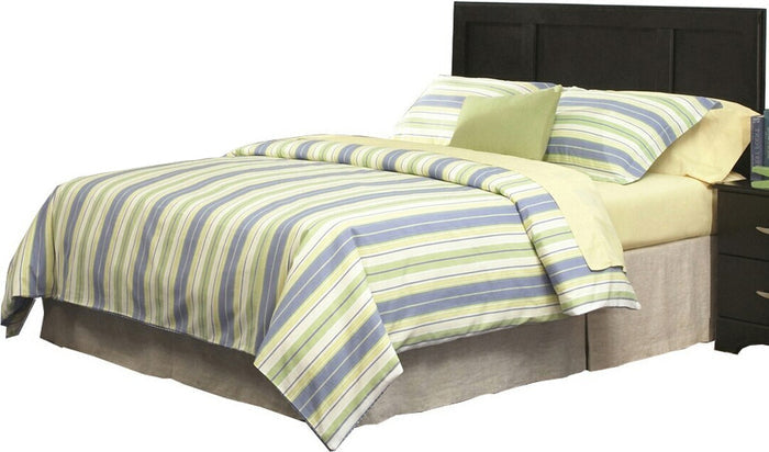 LEONE Black Twin Headboard Bed